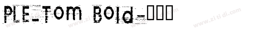 PLE_Tom Bold字体转换